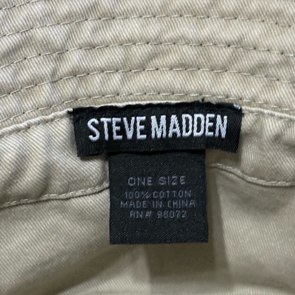 SOLD - Steve Madden Camo Utility Bucket Hat 100% Cotton One Size - Picture 4 of 9